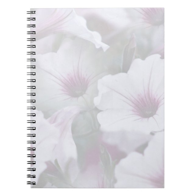 Cuaderno Petunias Rosadas Y Blancas (Frente)