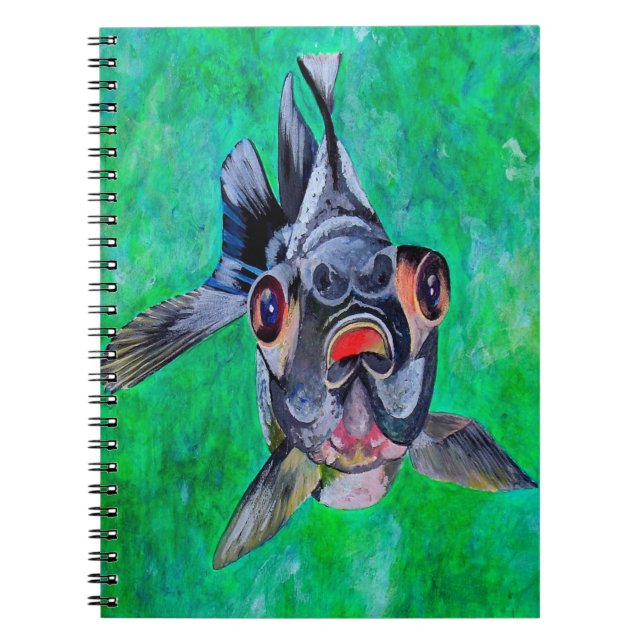 Cuaderno Pez de Oro Geeky Blackmoor Con Ojos Telescópicos (Frente)