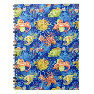 Cuaderno Pez divertido acuarela
