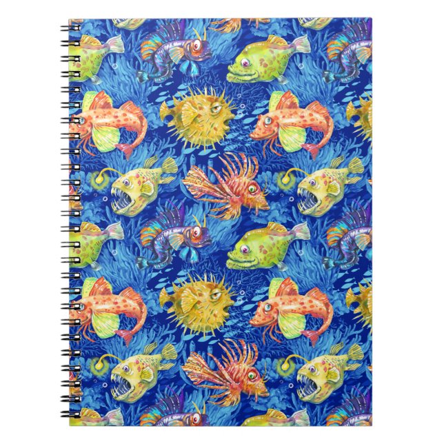 Cuaderno Pez divertido acuarela (Frente)