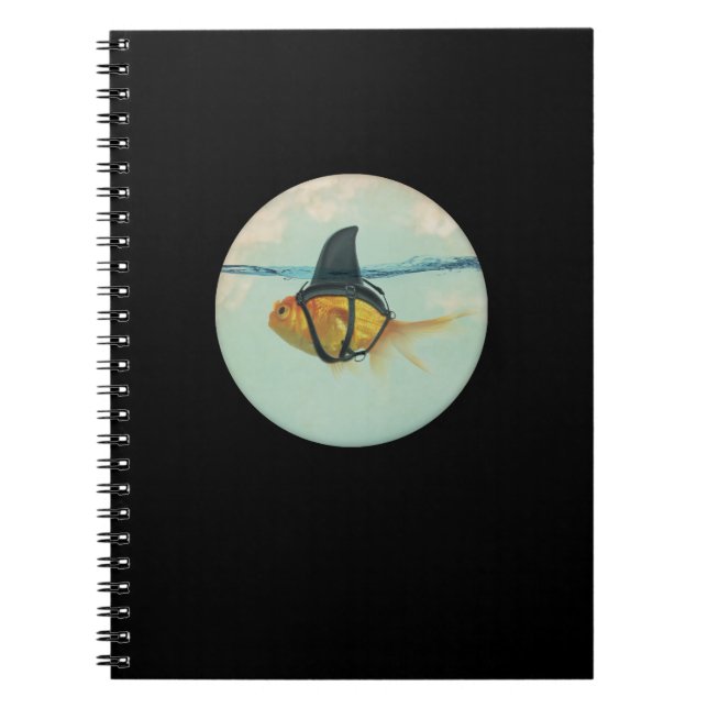 Cuaderno Pez dorado con aleta de tiburón (Frente)