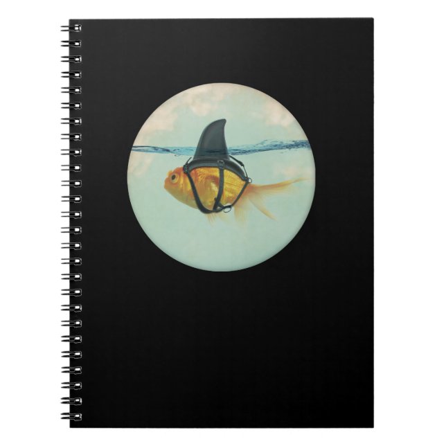 Cuaderno Pez dorado con aleta de tiburón (Frente)