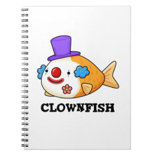 Cuaderno Pez payaso divertido animal pez juego de palabras