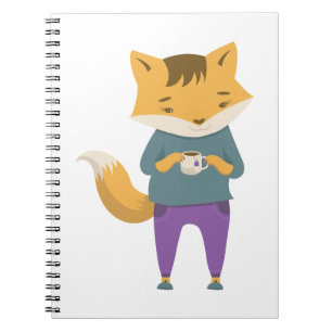 Cuaderno Pezón lindo con taza de té