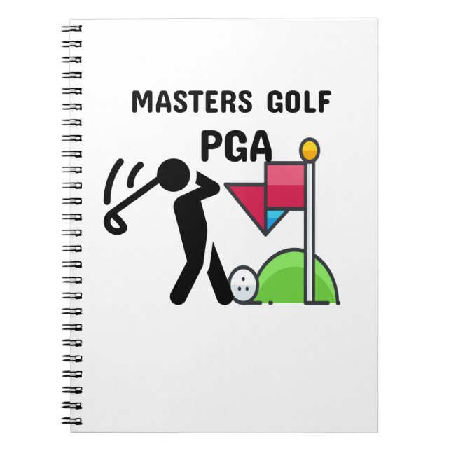 Cuaderno pga de masters golf (Frente)