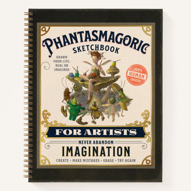 Cuaderno “Phantasmagoric Sketchbook” 8.5 x 11" (Anverso)