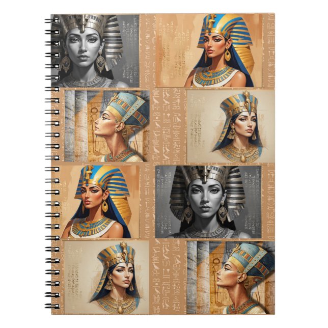 Cuaderno Pharaonic Queens – Ancient Egyptian Elegance (Frente)