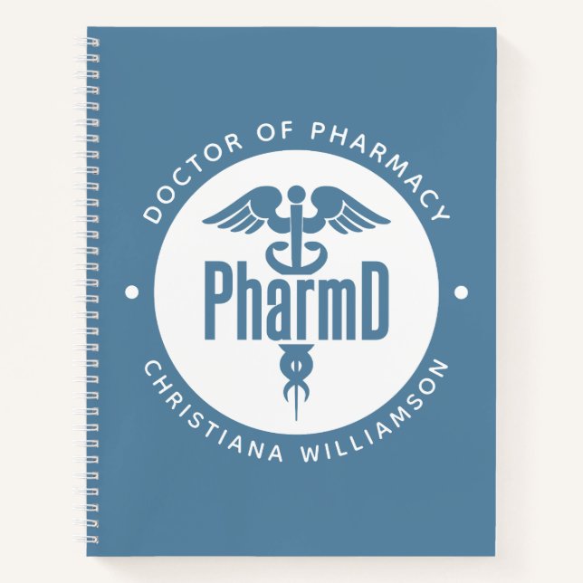 Cuaderno Pharm Médica de Farmacia Graduado Farmacéutico Far (Anverso)