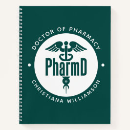 Cuaderno Pharm Médica de Farmacia Graduado Farmacéutico Far