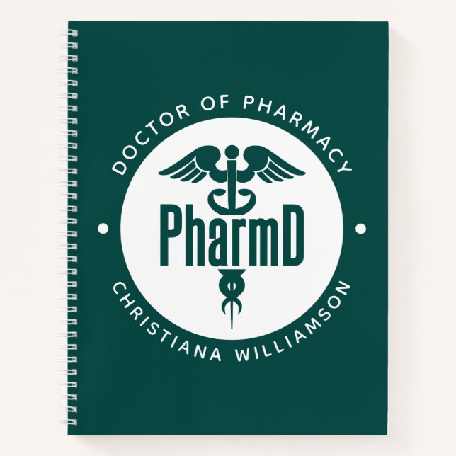 Cuaderno Pharm Médica de Farmacia Graduado Farmacéutico Far (Anverso)