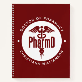 Cuaderno Pharm Médica de Farmacia Graduado Farmacéutico Far
