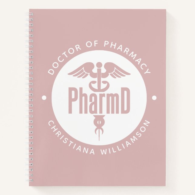 Cuaderno Pharm Médica de Farmacia Graduado Farmacéutico Far (Anverso)