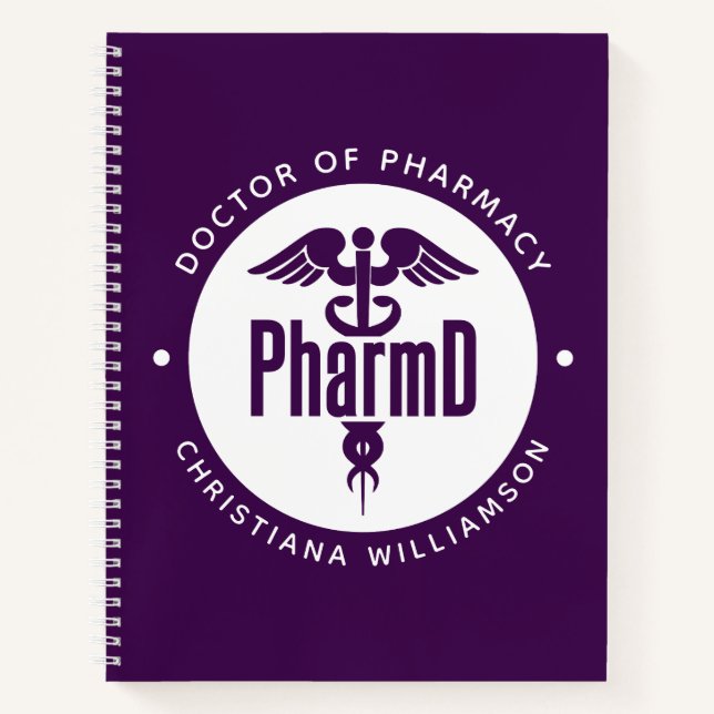 Cuaderno Pharm Médica de Farmacia Graduado Farmacéutico Far (Anverso)