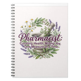Cuaderno Pharmacist Curating Health Apothecary Botanical