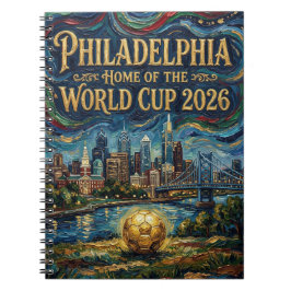 Cuaderno Philadelphia World Cup 2026 At Night 