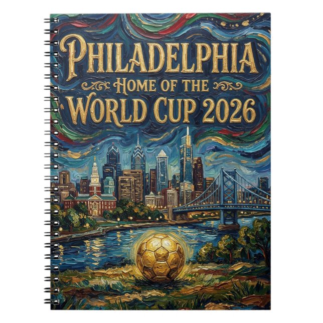 Cuaderno Philadelphia World Cup 2026 At Night  (Frente)