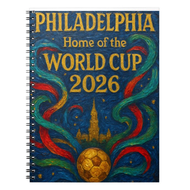 Cuaderno Philadelphia World Cup 2026 Host City (Frente)