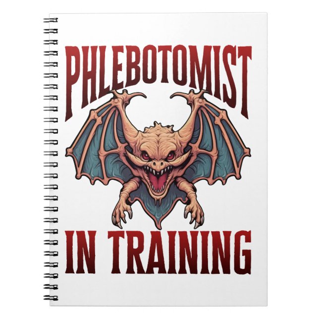 Cuaderno Phlebotomist in Training Funny Student Bat (Frente)