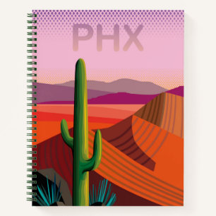 Cuaderno Phoenix Arizona   Cartel de viaje
