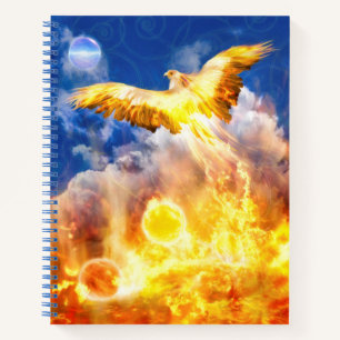 Cuaderno Phoenix Bird RISE POR ENCIMA DE SUS PROBLEMAS