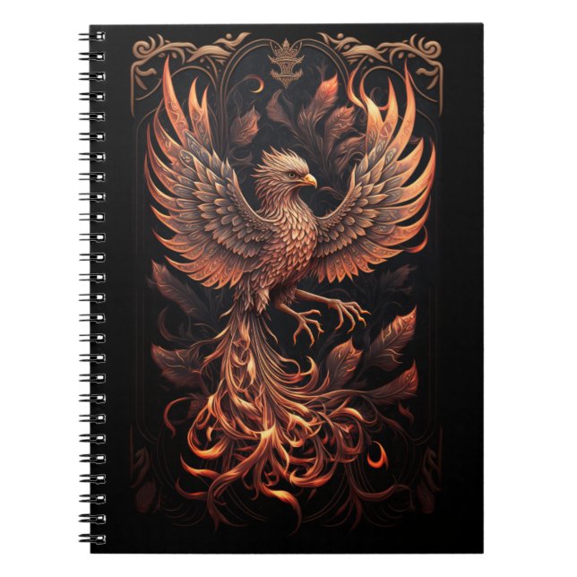 Cuaderno phoenix reproduciendo bloc de notas de foto espira (Frente)