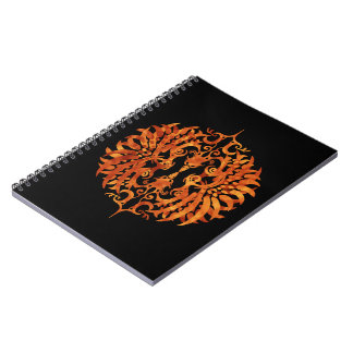 Cuaderno Phoenix tribal llameante