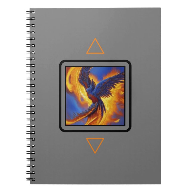 Cuaderno Photo Notebook Phoenix, Grey Cover Spiral Notebook (Frente)