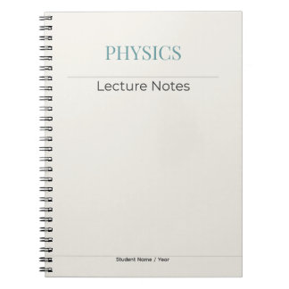 Cuaderno Physics Notebook – Minimal Academic Edition