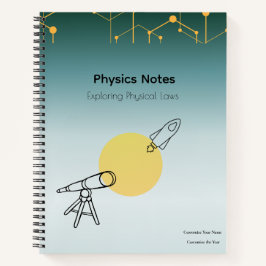 Cuaderno Physics Notes Notebook