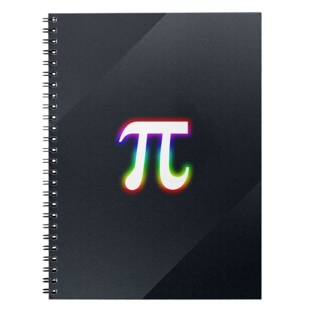 Cuaderno Pi brillante colorido (Frente)