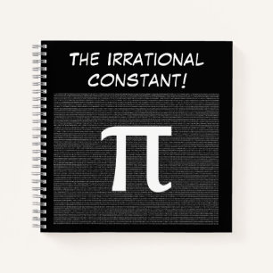 Cuaderno Pi - El Personalizado constante matemático irracio