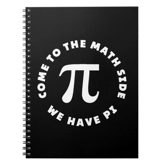 Cuaderno Pi Ven Al Lado De Las Matemáticas Que Tenemos Pi (Frente)