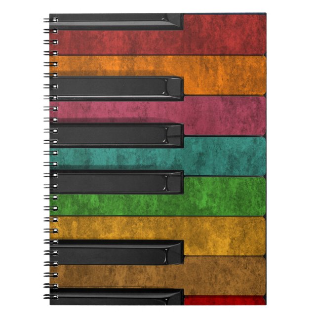 Cuaderno Piano de efecto antiguo colorido de Guay (Frente)