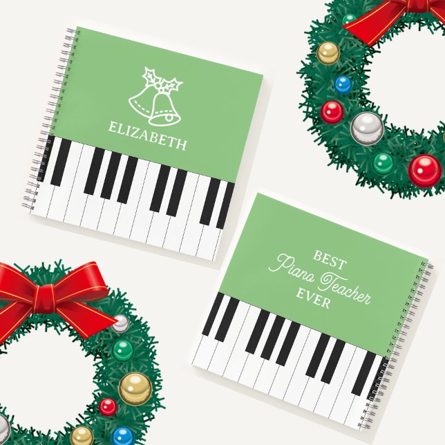 Cuaderno Piano Key Mejor Maestro De Piano Que Nunca Navidad (Subido por el creador)