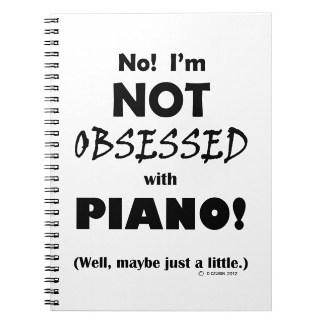 Cuaderno Piano Obsesionado (Frente)