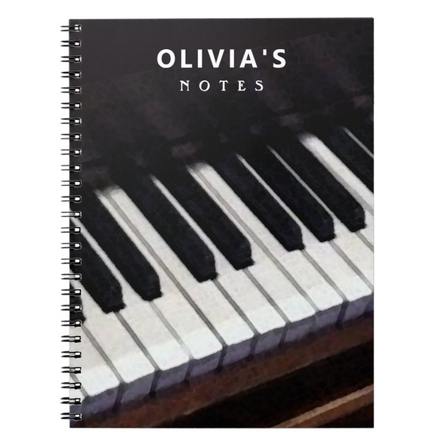 Cuaderno Piano personalizado (Frente)