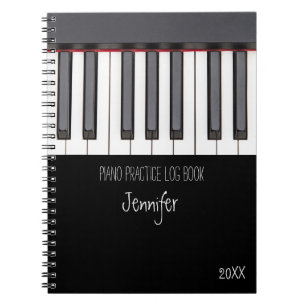 Cuaderno Piano Practice Log Book