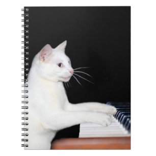 Cuaderno Piano que juega el gato