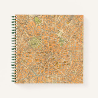 Cuaderno Pianta di Milano - Mapa de Milán, Italia