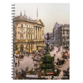 Cuaderno Piccadilly Circus London Inglaterra Personalizada