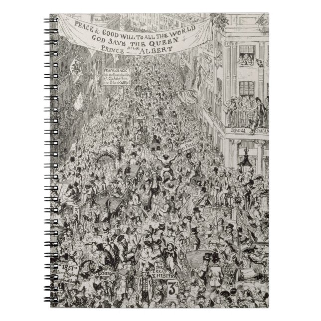 Cuaderno Piccadilly durante la gran exposición, 1851 (Frente)