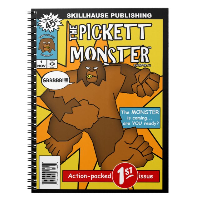 Cuaderno PICKETT MONSTER - Cómic #1 (Frente)