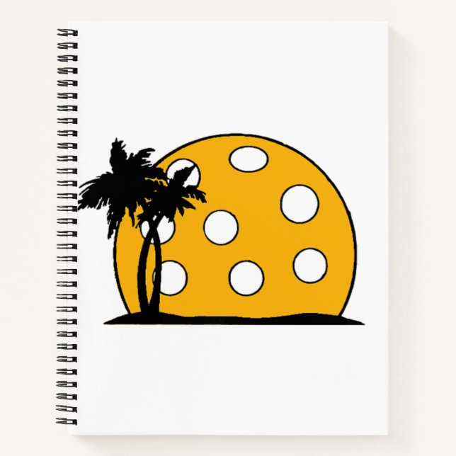 Cuaderno Pickleball Beach Sunset (Anverso)