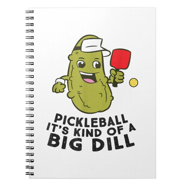 Cuaderno Pickleball es una especie de foto de un gran dill  (Frente)