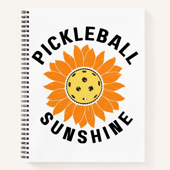 Cuaderno Pickleball sol (Anverso)