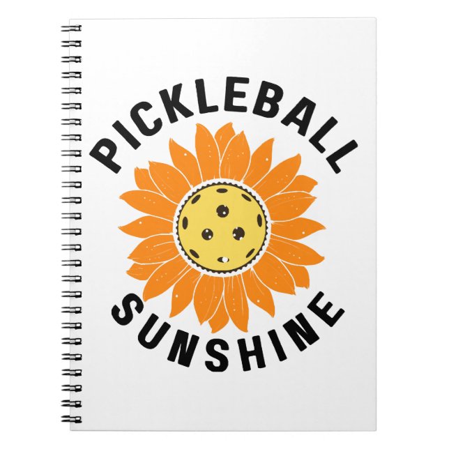 Cuaderno Pickleball sol (Frente)