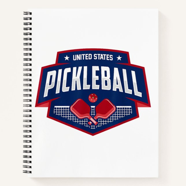 Cuaderno Pickleball Support Team Pickleball Player USA (Anverso)