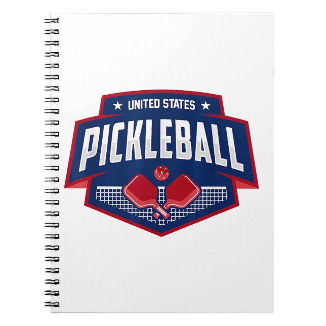 Cuaderno Pickleball Support Team Pickleball Player USA (Frente)