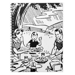 Cuaderno Picnic de la familia Retro