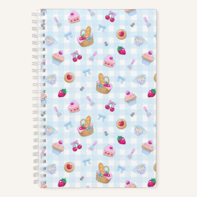 Cuaderno Picnic Gingham Azul   (Anverso)